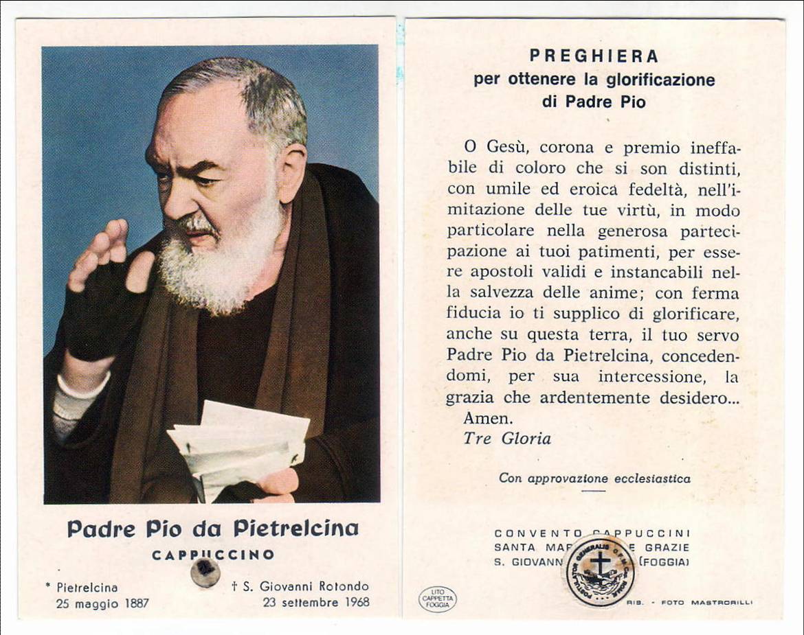 Padre Pio Data Di Morte Padre Pio bio